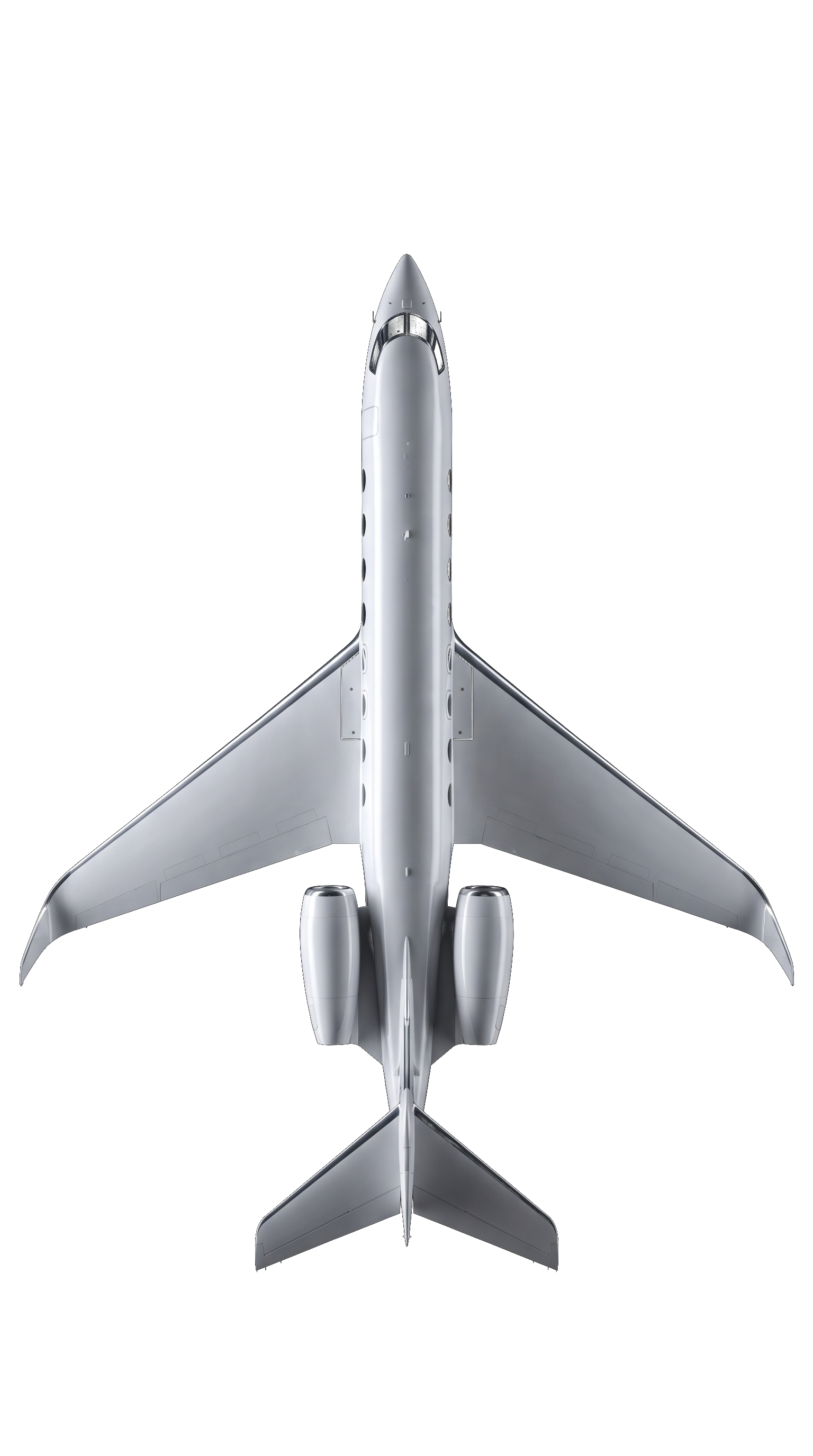 Gulfstream 650ER seen from above