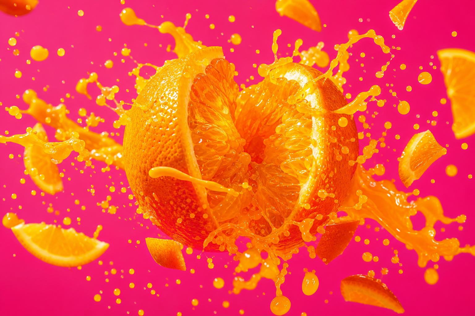 Orange Riot juice splash